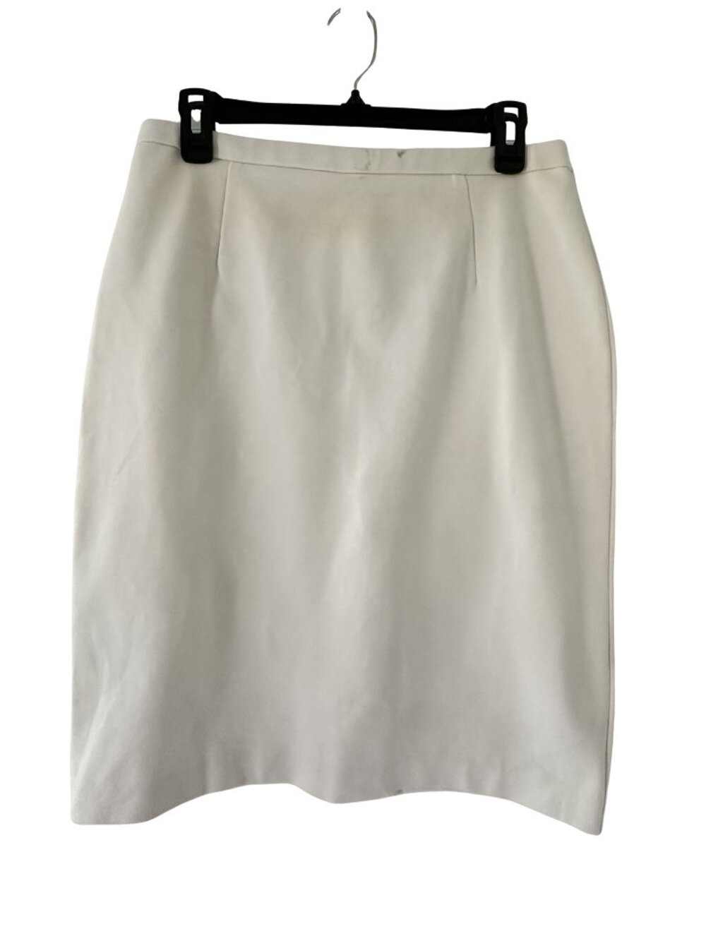 Harve Benard Ivory Cream Pencil Skirt 65% Rayon Size 8